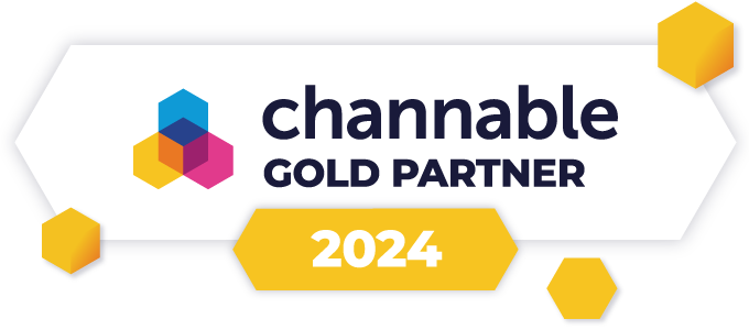 Channable Gold Partner horizontale badge - Shopify en Channable support
