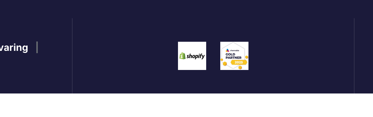 Shopify en Channable Gold Partner badge - Fudge Start coaching